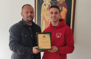 Свечен пречек за Владимир Димитриевиќ – бронзен медалист од Светскиот ИТФ куп